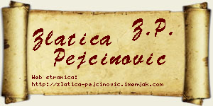 Zlatica Pejčinović vizit kartica
